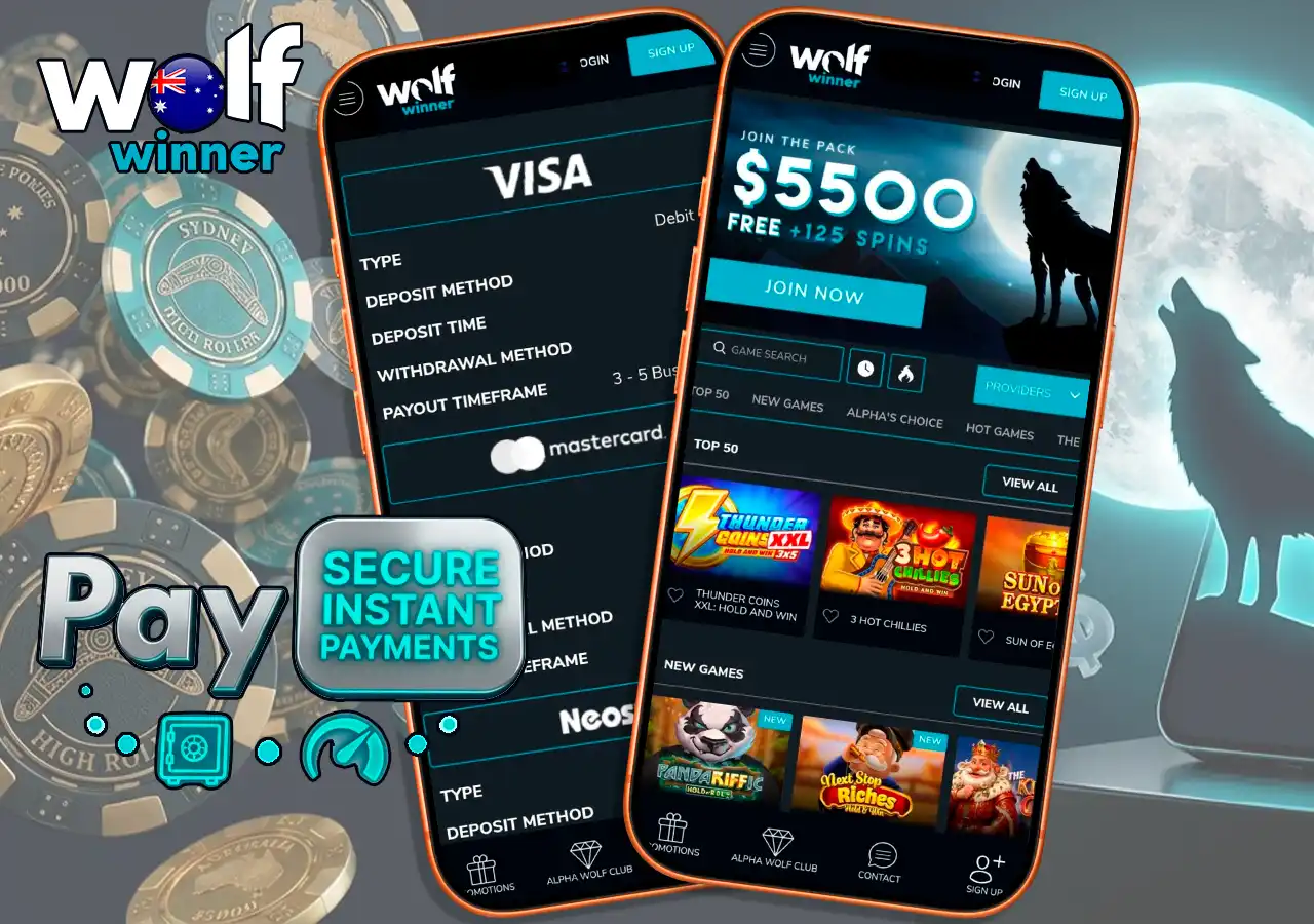 Secure AUD deposit methods and fast withdrawals via PayID and crypto.
